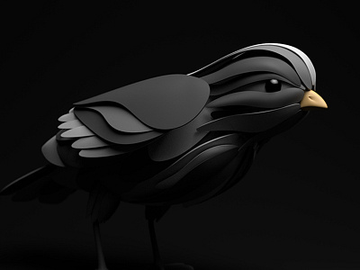 Bird 3d bird c4d character cinema 4d render