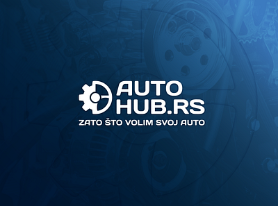 Autohub.rs - Logo and website design branding design graphic design illustration logo ux vector