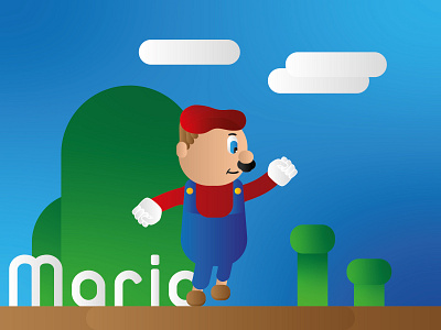 Mario World graphic design icon illustration mario platformer vector