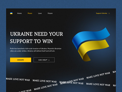 Ukraine ❤️ art concept design desktop support ui ukraine ux