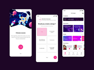 App Design Courses app concept courses design mobile ui ux