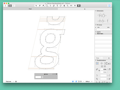 Titillium italic project glyph titillium typedesign typography