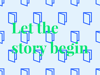 Let the story begin artificial intelligence begin book door graphic design igenius medium pattern serif story typography