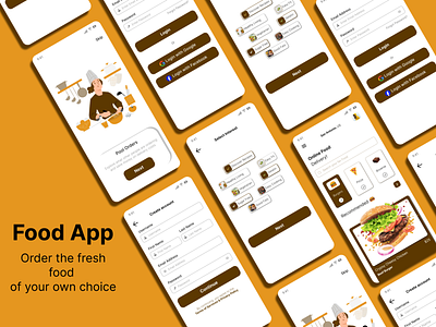 Food App design - Figma design food app food app design food app mobile app food app ui deisgn screens food app ui design mobile app ui deisgn ui design