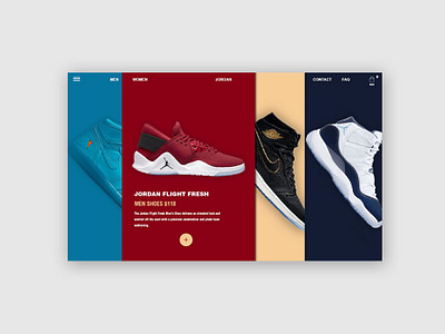 Week 1 UI Lessons- Shoe Card Style Layout adobe illustrator adobe photoshop clean design ui ux webdesign