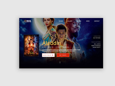 Movie Trailer App adobe photoshop clean ui design ui ui patterns uidesign ux webdesign