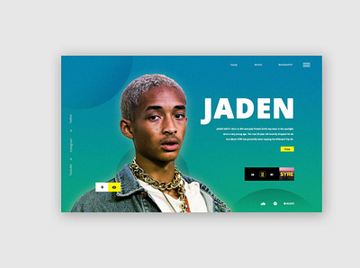 Jaden Bio Page ui ui patterns uidesign ux webdesign