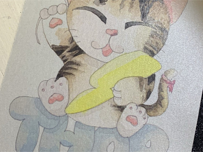 Thor Maneki Neko Postcard cat illustration japanese kawaii maneki neko postcard