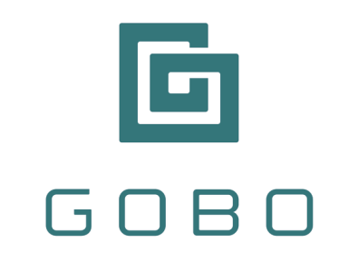 gobo design flat icon logo vector