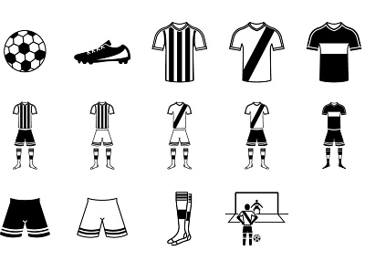 football icons design flat icon vector