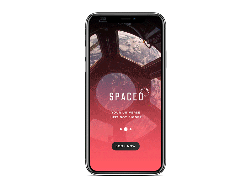SPACED app branding design logo spacedchallenge storytelling travel ui ux