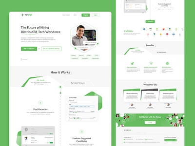 Platform for Talent / Work Search. B2B b2b b2c design landing landing page ui ui design uidesign uiux ux ux design uxdesign web web design web designer webdesign website