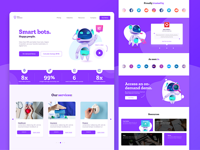 Automation Technologies Landing Page. UI/UX Design branding design graphic design illustration landing landing page landing page design ui ui design uiux uiuxdesign ux ux design web web design webdesign