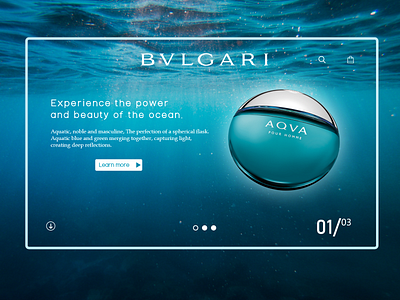 Bvlgari Landing page