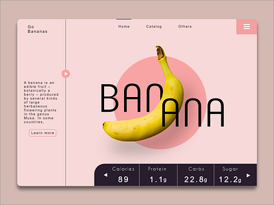 Banana product page