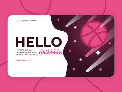 Hello Dribbble design ui uiux uiuxdesign ux webdesign