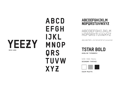 Yeezy Font Breakdown design designer fashion font font design fonts hip hop hiphop hypebeast kanye kanyewest rap streetwear type vector yeehaw yeezy