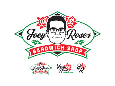 Joey Roses Sandwich Shoppe branding comedy concept deli design graphic design hoagie identity illustration joederosa joeyroses logo restaurant sandwich shop vector