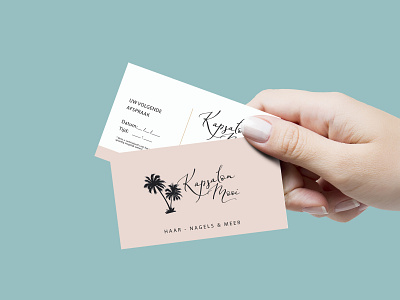 Business Card & Logo design - Hairdresser Kapsalon Mooi