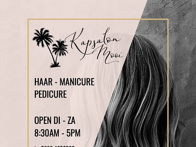 Flyer - Hairdresser Kapsalon Mooi branding brochure flyer graphic design