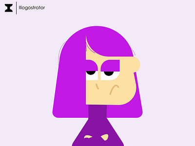 Rackxy: Purp Rude girl character design design graphic design illustration vector
