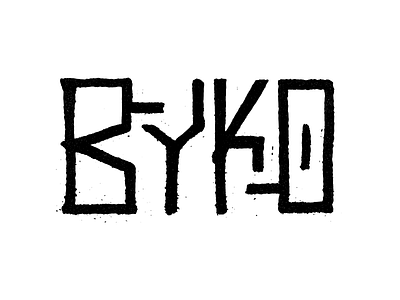 Byko | Logo Design apparel branding byko clean clothing custom design hand letter icon identity illustration illustrator logo logomark logotype music sharpie type typography vector