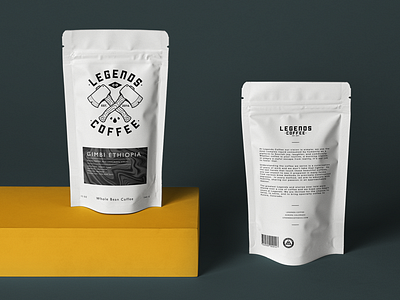 Legends Coffee Bag Design brand identity brand strategy branding clean coffee coffee bag coffee shop design drink graphic design identity illustration illustrator label liquid logo package packaging texture typography