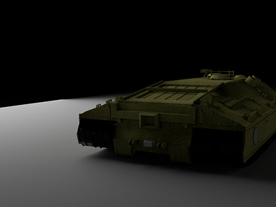 T28 Battletank 3D render in Maya 2022