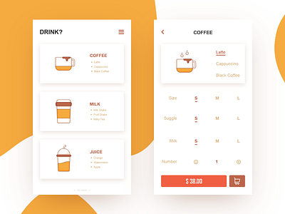 coffee app ui