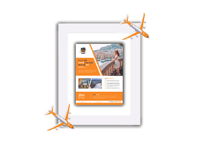 Travel Flyer Mockup Design beautiful design creative flyer design design flyer design mockup flyer design modern design travel flyer design