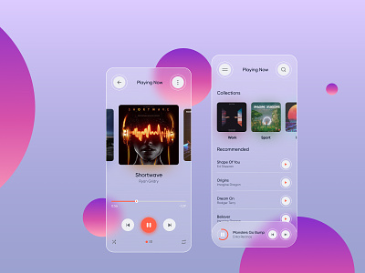 Music player app app design figma interaction design mobile app music music player musical app