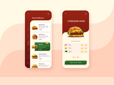 Food delivery app after effects app design figma food delivery mobile app