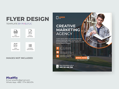 Flyer Design Template ads advertisement design branding business flyer corporate flyer design design facebook ads facebook cover facebook flyer flyer design graphic design illustration logo social media flyer social media poster vector design