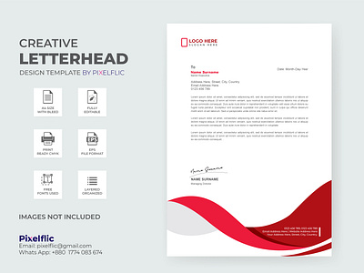 Letterhead Design Template ads advertisement design branding business flyer business letterhead corporate flyer design design flyer design illustration invoice design letterhead design letterhead template logo