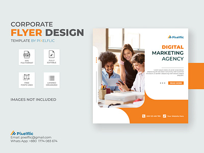 Corporate Flyer Design Template | Business Flyer Design Vector ads advertisement design branding business flyer design flyer graphic design illustration logo poster vector