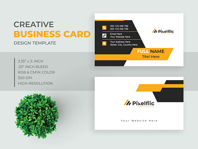 Creative Business Card Design Template advertisement design branding business card business flyer card creative design design id card illustration logo photoshop vector visiting card