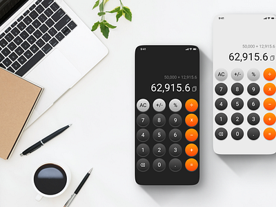 Calculator App DailyUI #004 app design calculator calculator app calculator design daily ui dailyui004 dailyuichallenge design figma product design ui ui design uidesign