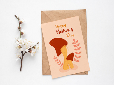 Happy Mother's Day! Card card congratulations cute design happy mothers day illustration mothers day postcard