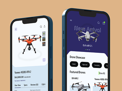 E-Commerce Drone Shop App app branding e commerce graphic design hogoco illustration jjm jjmarlon onboarding product design shopping studio trending typography ui uiux ux