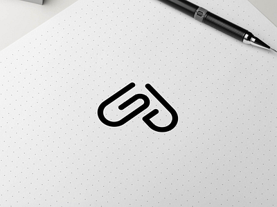 JG MONOGRAM CONCEPT LOGO app branding design icon illustration logo typography vector