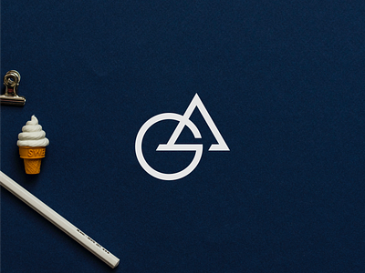 AG monogram concept logo