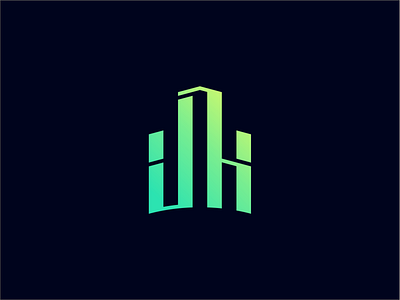 JH monogram concept logo