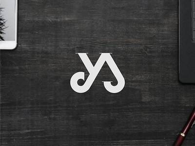 YA logo concept app branding design icon illustration logo typography vector
