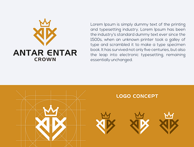 AE Crown logo concept app branding design icon illustration logo typography vector