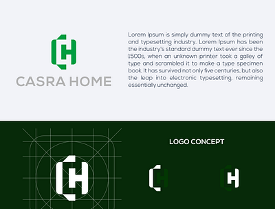 CH logo concept app branding design icon illustration logo typography vector