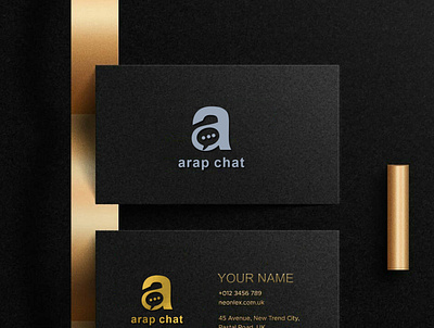 a chat logo concept app branding design icon illustration logo typography vector