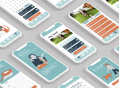 Pet Parent app branding design ui ux