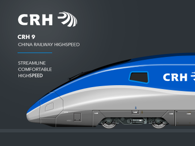 Crh9 china railway，train