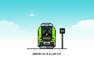 OBB Rh1116 City Airport Train locomotive train