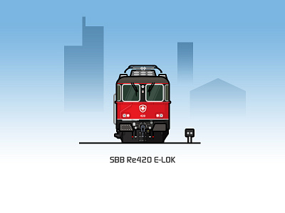 SBB Re420 E-Lok locomotive train